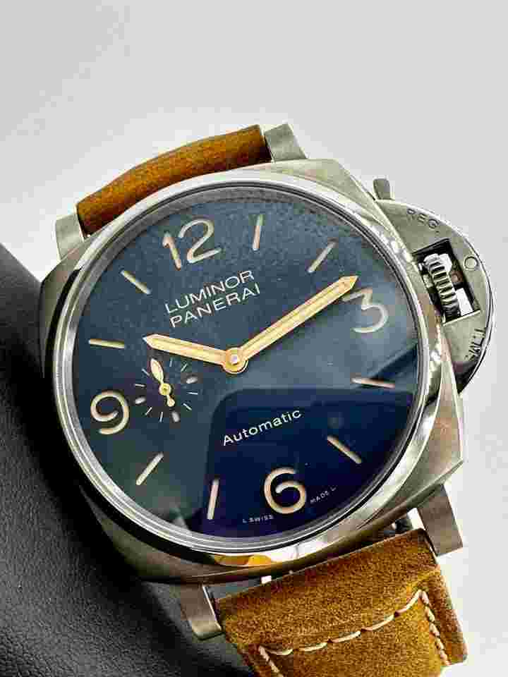 Panerai Luminor Due
                           
                                 3 Days Pam00729 Micro Rotor Auto Blue Dial 45mm Titanium