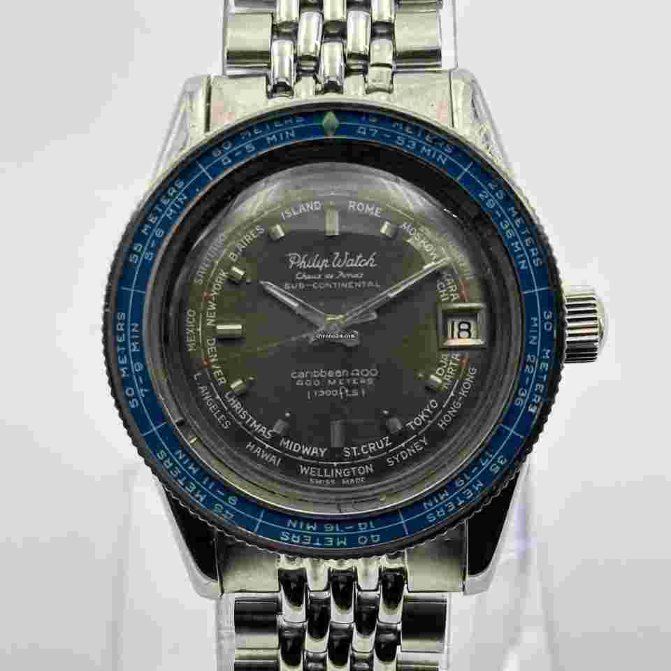 Philip Watch Caribe
                           
                                 Caribbean 400 world time bezel