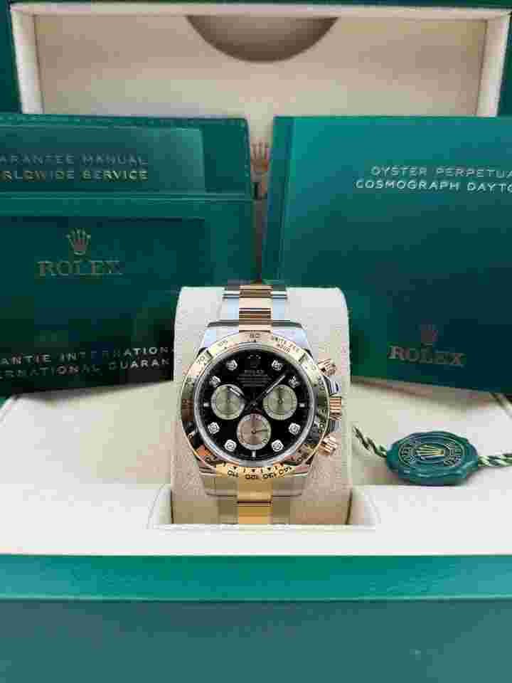 Rolex Daytona
                           
                                 Black Diamond Dial Two Tone Bracelet 126503 Unworn 2024