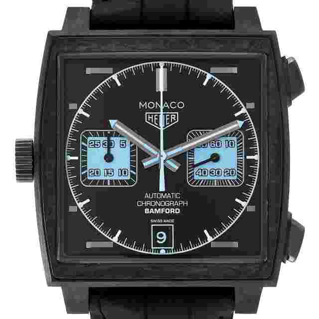 TAG Heuer
                           
                                 Monaco Limited Edition Black Dial Carbon Mens Watch CAW2190 Box Card
