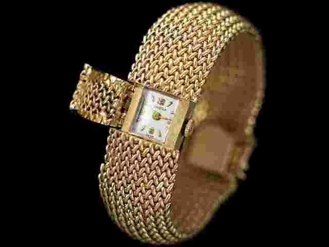 Omega Classic
                           
                                 1960's Vintage Ladies Cocktail Bracelet - 14K Gold