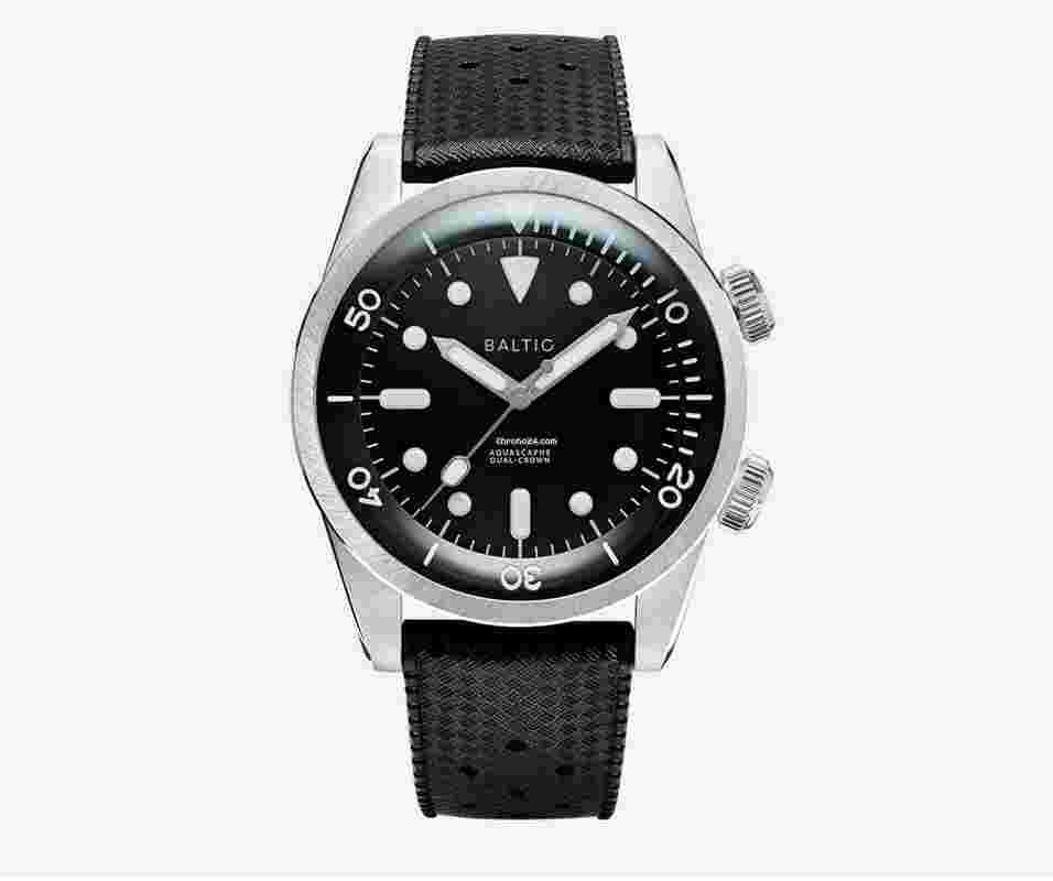 Baltic
                           
                                 Aquascaphe Dual-Crown Black 39mm Automatic 200m