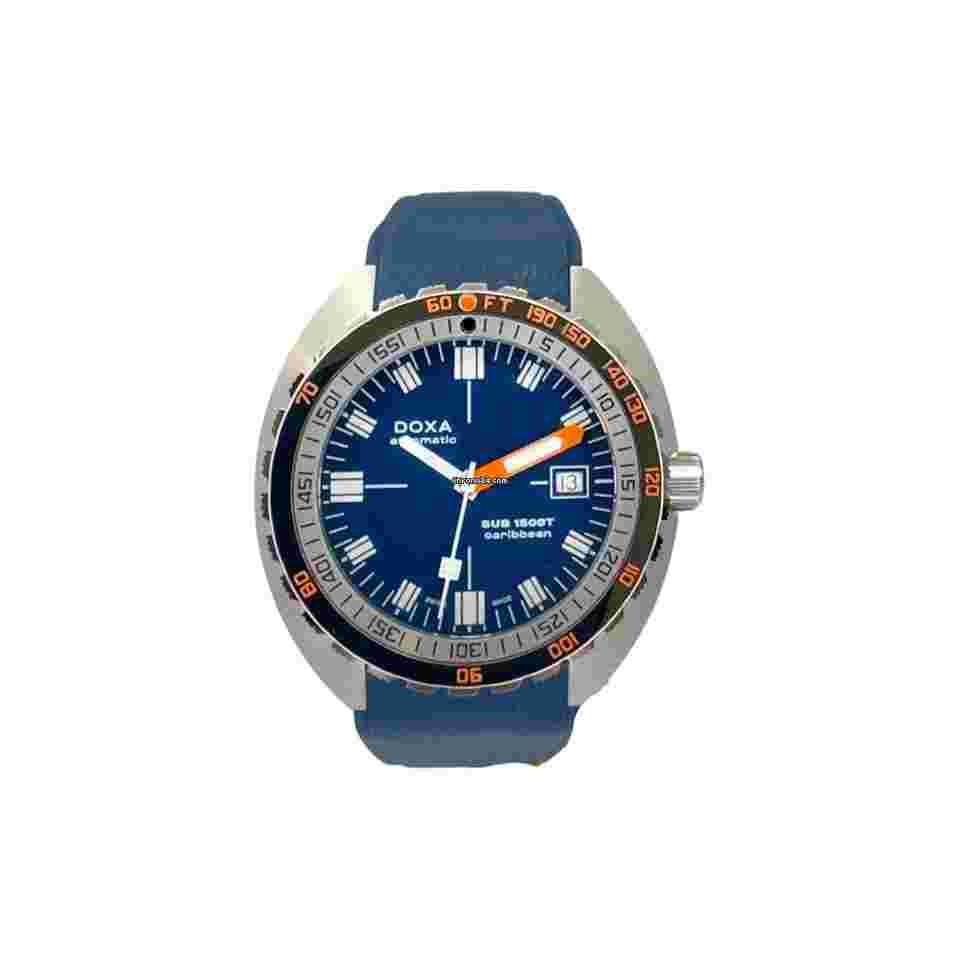 Doxa Sub
1500T Caribbean Automatic Blue Dial Men's Watch 883.10.201.32