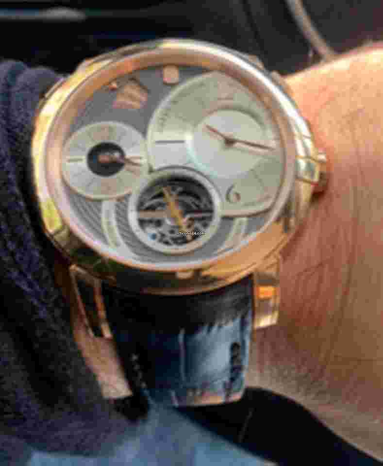 Harry Winston Midnight
GMT Tourbillon Caracas Edition Rose Gold on Strap - Limited Edition of only 6pcs