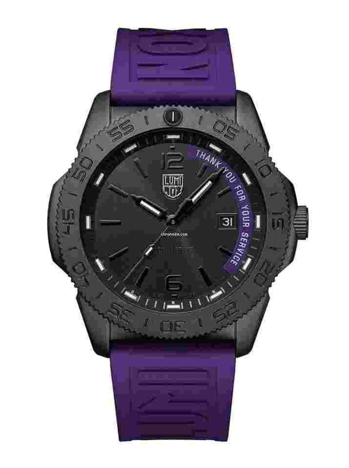 Luminox
XS.3121.BO.TY.SET Pacific Diver Purple Rubber 44 mm Steel Quartz Watch