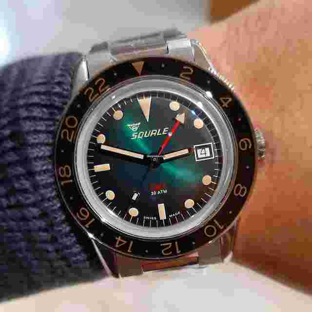 Squale
                           
                                 Sub-39 GMT Vintage Green Dial Automatic 40mm SUB-39GMGR.BR22