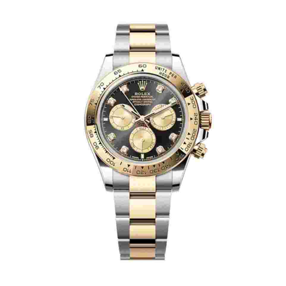 Rolex Daytona
                           
                                 Black Diamond Dial Two Tone Yellow Gold 126503 New 2024