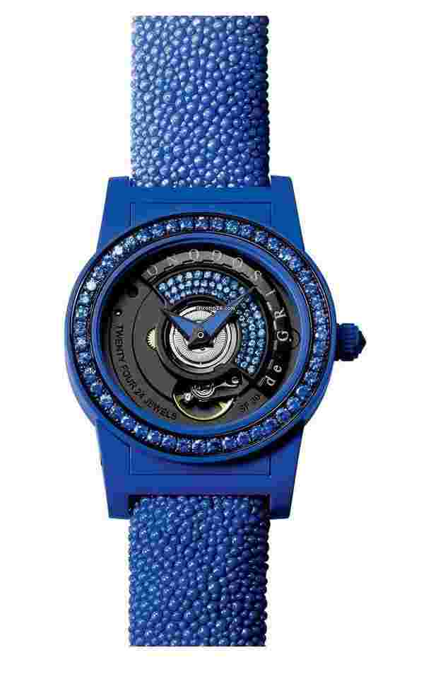 De Grisogono Tondo By Night
PVD Stainless steel & Blue Composite Fiberglass PLF Lady's Watch