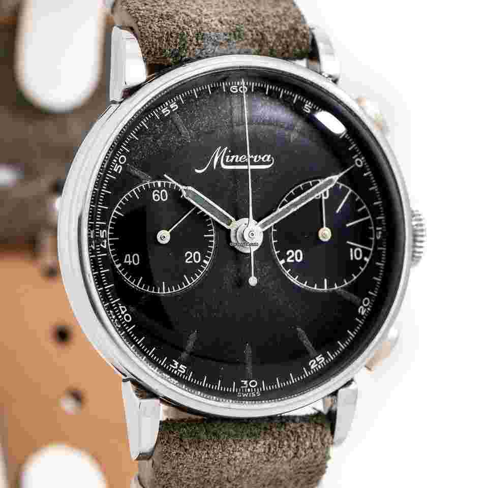 Minerva
1930's - 1940's Vintage Minerva Ref. 1344 Stainless Steel Watch ( 14579)