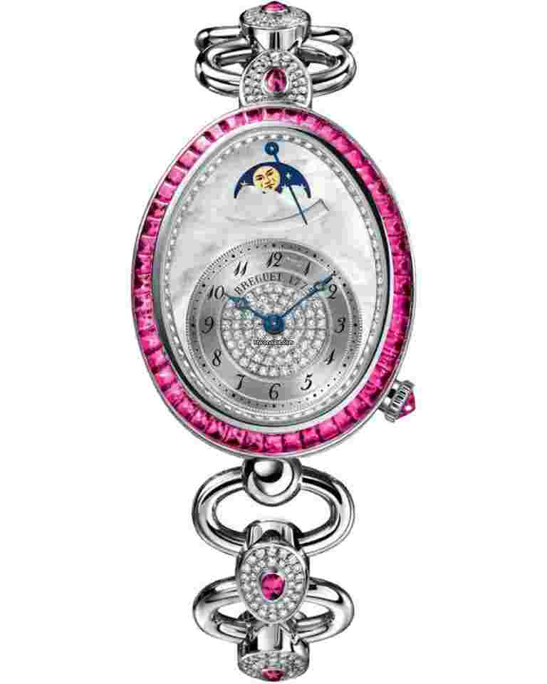 Breguet Reine de Naples
18K White Gold & Diamonds & Rubies Ladies Watch