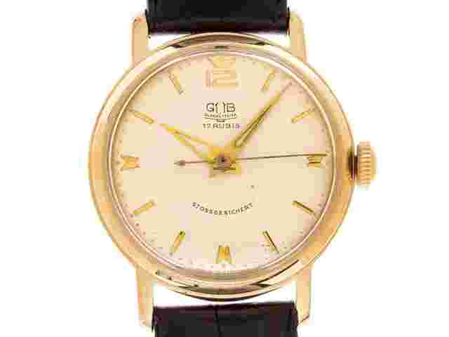 GUB Glashütte
                           
                                 Handaufzug 1968 sehr gut Vintage