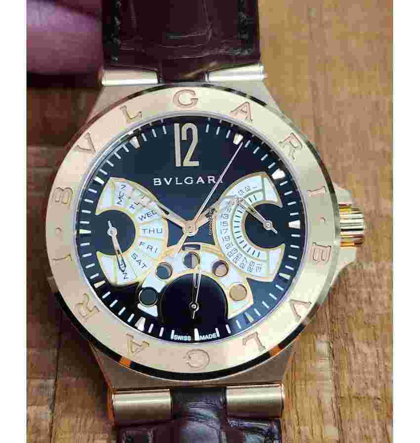 Bulgari Diagono
Retrograde Day Date Moonphase Rose Gold Mens Watch NEW UNWORN