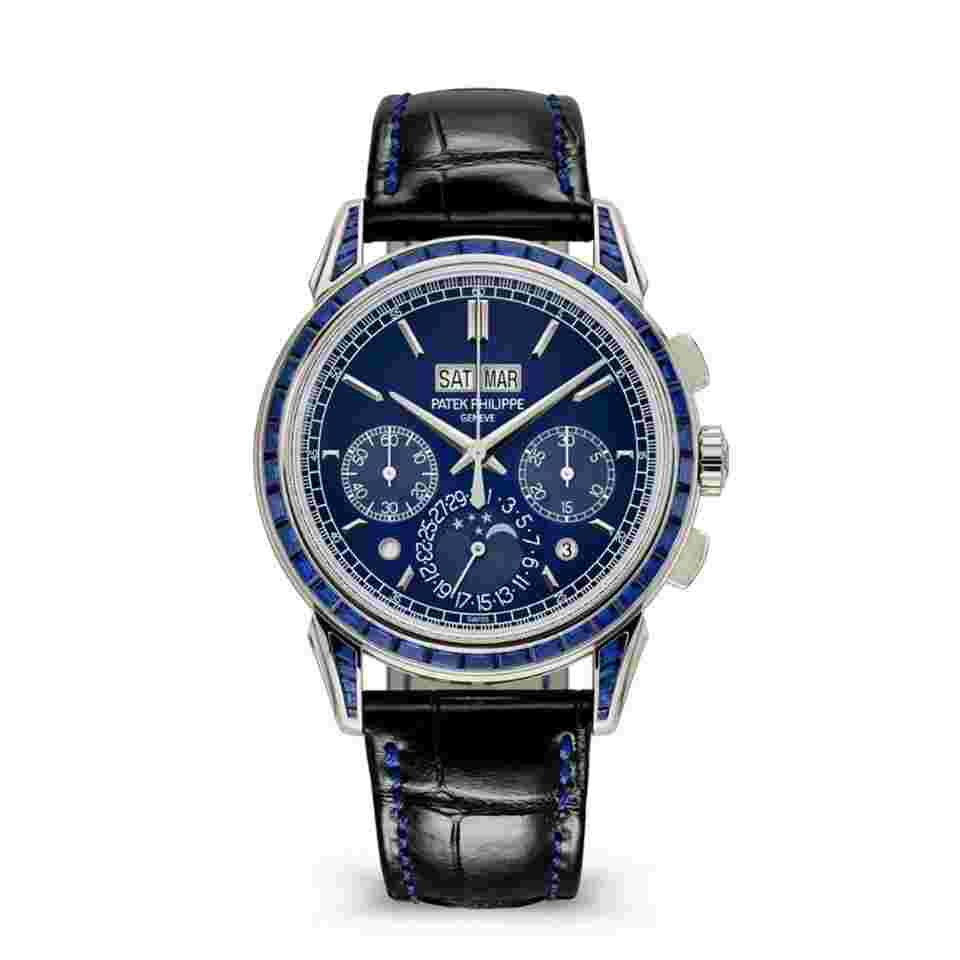 Patek Philippe Perpetual Calendar Chronograph
Grand Complications 5271/11P-010 Perpetual Calendar Chronograph Platinum Baguette Sapphires