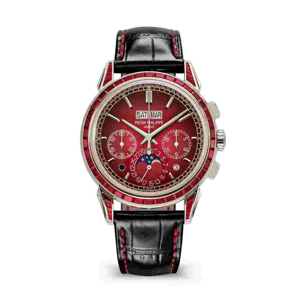 Patek Philippe Perpetual Calendar Chronograph
Grand Complications 5271/12P-010 Perpetual Calendar Chronograph Platinum Baguette Rubies