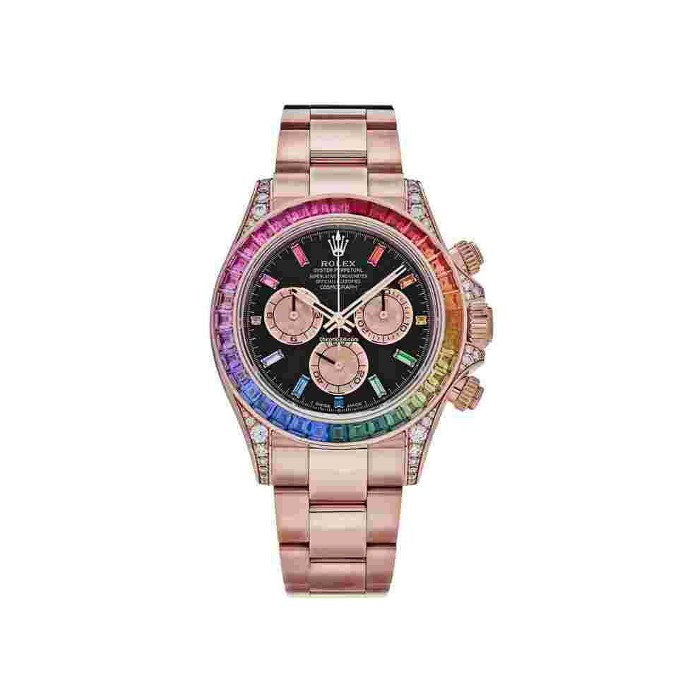 Rolex Daytona
116595RBOW 'Rainbow' Rose Gold Black Dial Sapphire Bezel (2022)