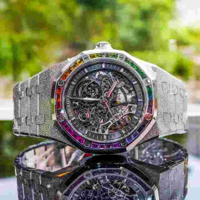 Audemars Piguet Royal Oak Double Balance Wheel Openworked
                           
                                 2023 Royal Oak Double Balance Wheel Openworked Frosted White Gold