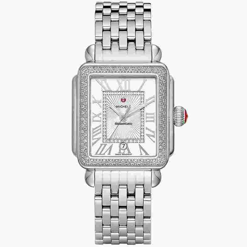 Michele Deco
                           
                                 Madison Diamond 33mm Stainless Steel Women's Watch MWW06T000163