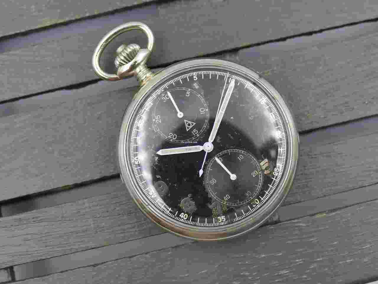 Dugena
                           
                                 chronograph minerva cal 19-9CH WW2 military kriegsmarine vintage 40's