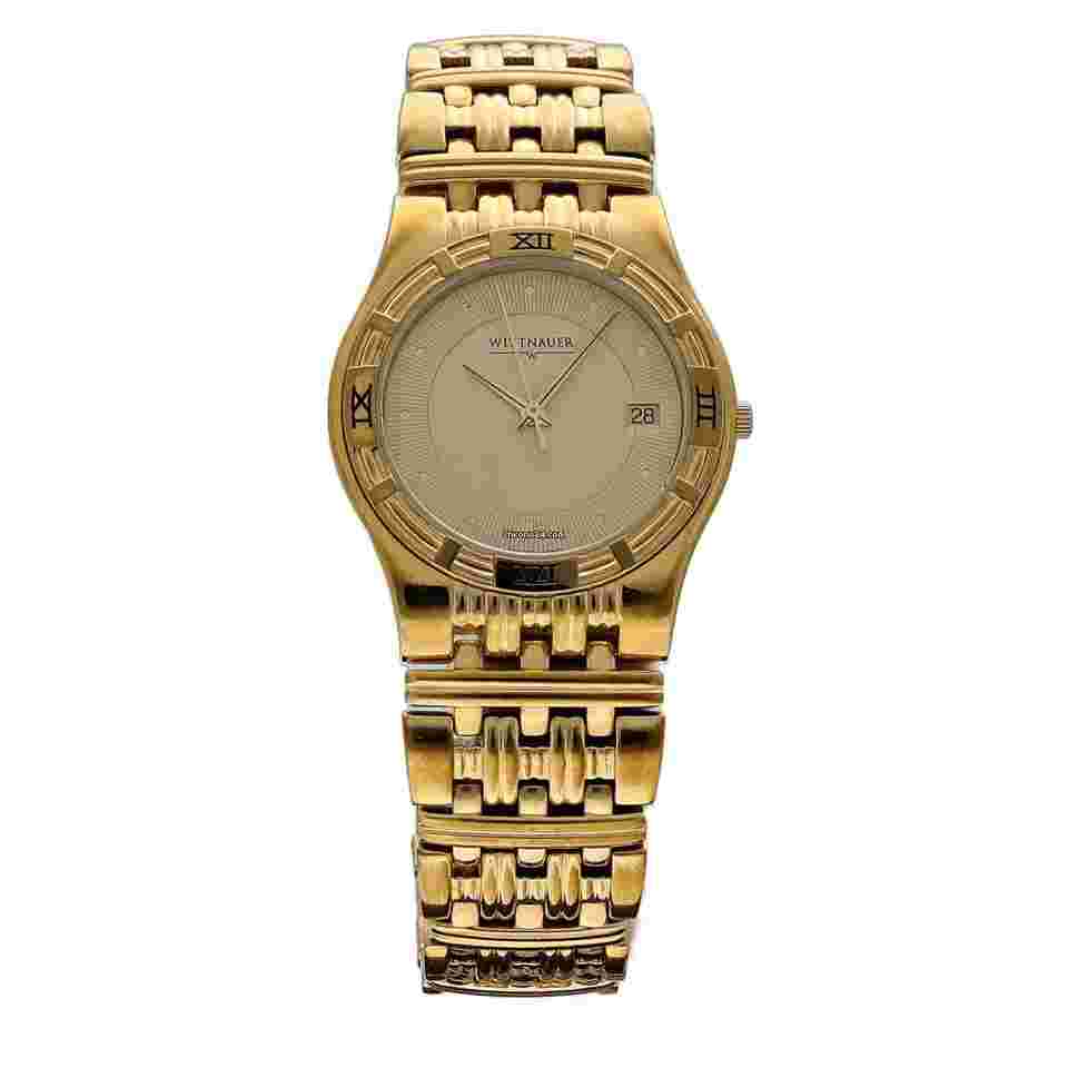 Wittnauer
Champagne Dial Gold Plated Steel 33 mm Sapphire Quartz Wrist Watch
