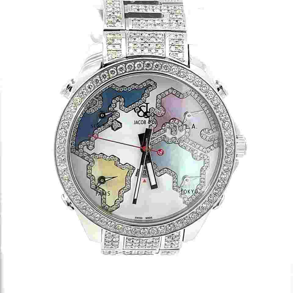 Jacob & Co. Five Time Zone
5 Five Time Zone 47mm World Is Yours Diamonds