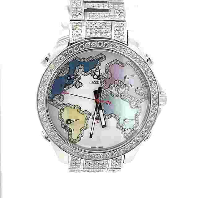 Jacob & Co. Five Time Zone
                           
                                 5 Five Time Zone 47mm World Is Yours Diamonds