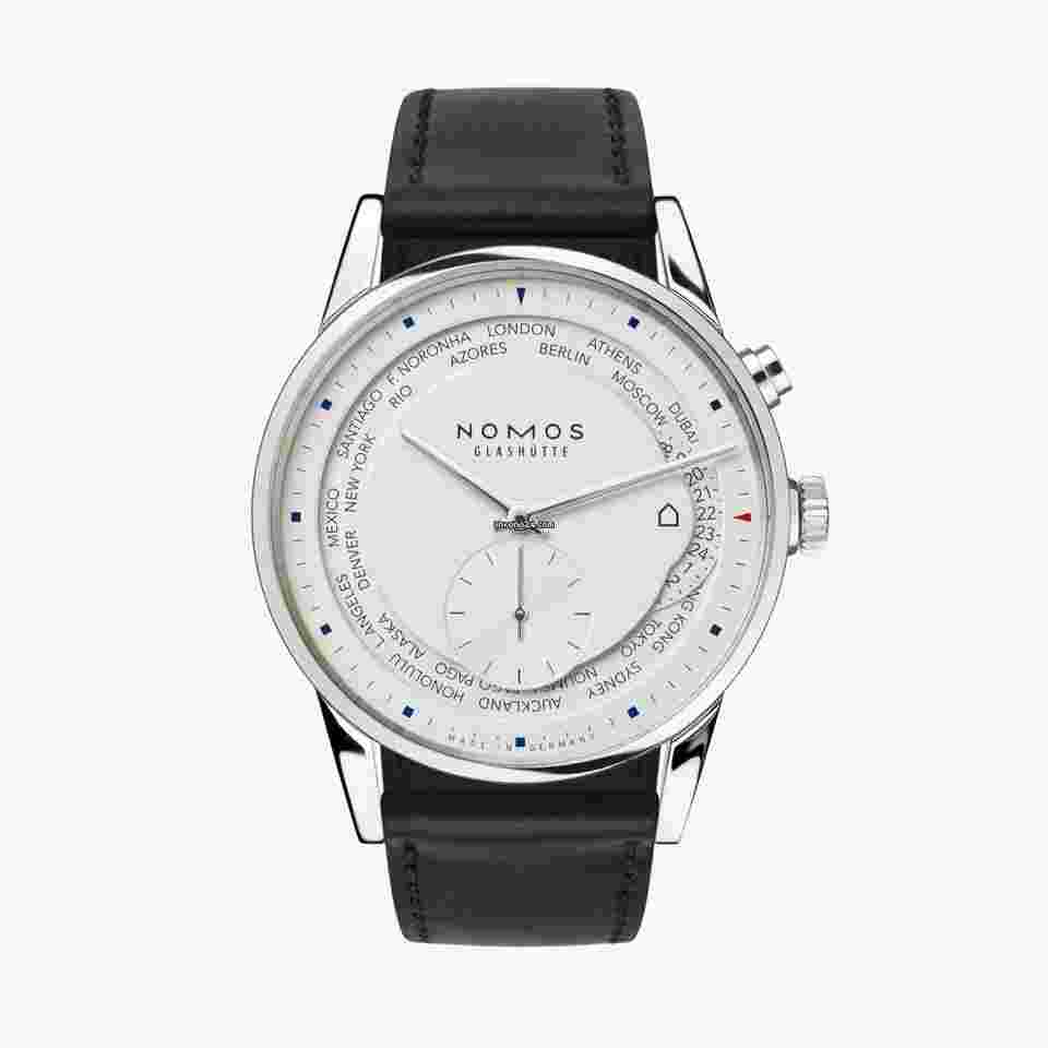 NOMOS Zürich Weltzeit
                           
                                 Glashutte Zurich Edition World Time 805 Galvanized Silvery-White 40mm