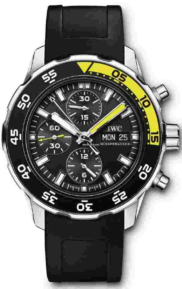 IWC Aquatimer Chronograph
                           
                                 Day-Date Automatic Black & Yellow Edition 44mm Rare IW376702