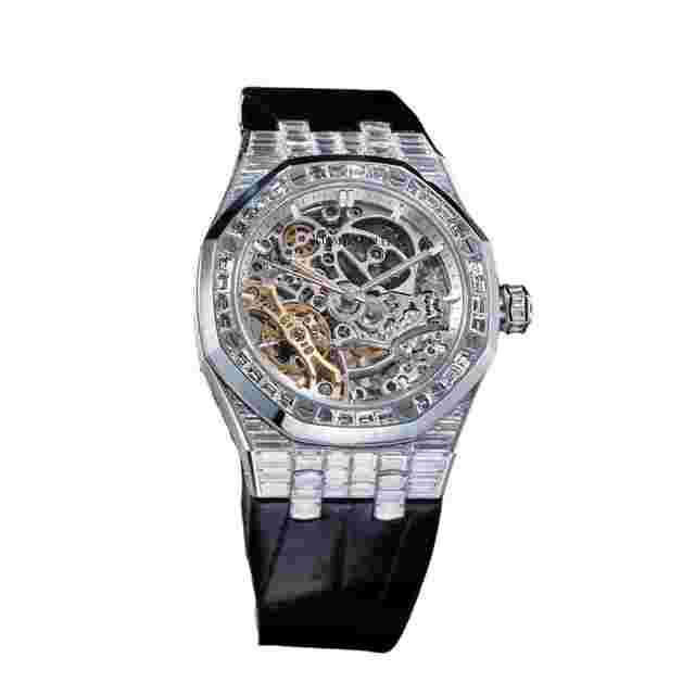 Audemars Piguet Royal Oak Double Balance Wheel Openworked
                           
                                 15469BC.ZZ.D001CR.01 'High Jewelry' Double Balance Wheel