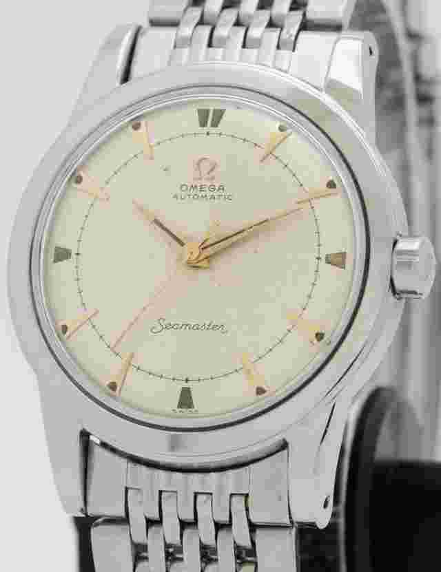Omega Seamaster
                           
                                 Gold Arrow Marker Dial Vintage 1952 Watch Ref. 2577-11 Cal.354 Bumper