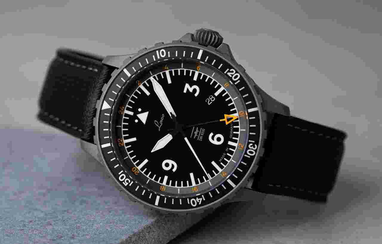 Laco Hamburg GMT - DIN 8330 Fliegeruhr Automatik