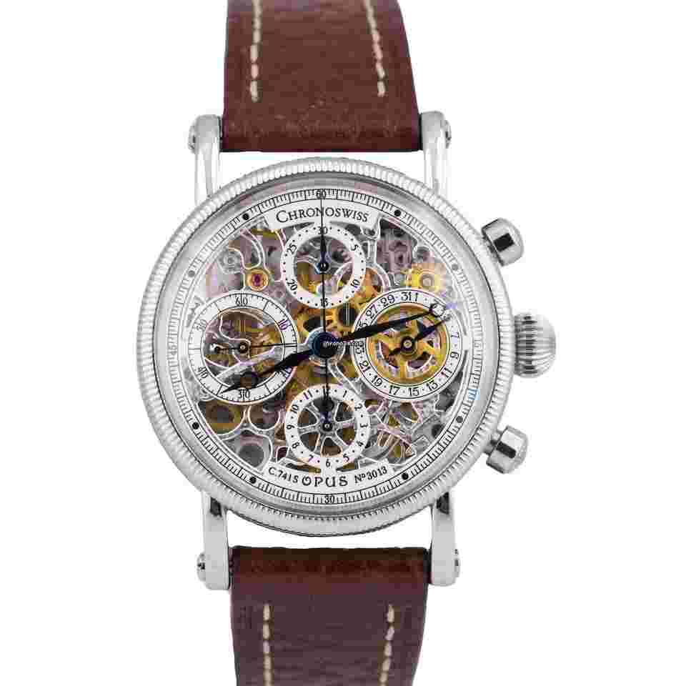 Chronoswiss Opus
SKELETON 38mm Chronograph Stainless Steel Leather CH 7523 Watch