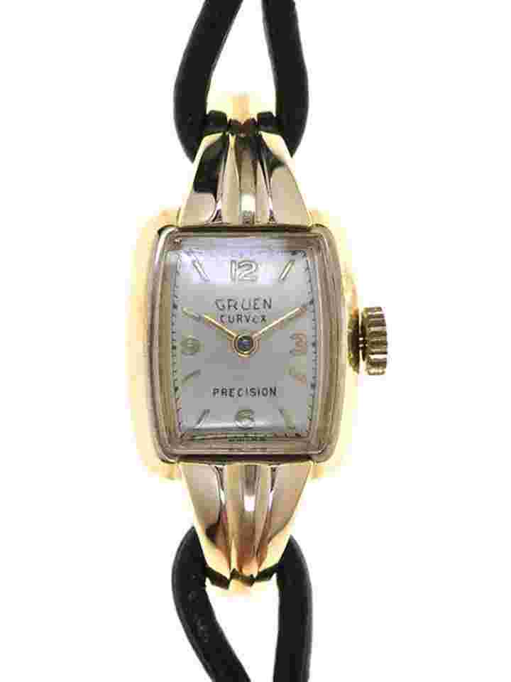 Gruen Curvex Precision 14 k Yellow Gold 1940s