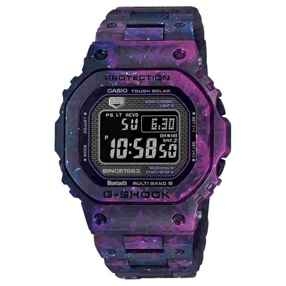 Casio G-Shock
                           
                                 GCWB5000UN-6 Purple 40th Anniversary Full Carbon Square Watch
