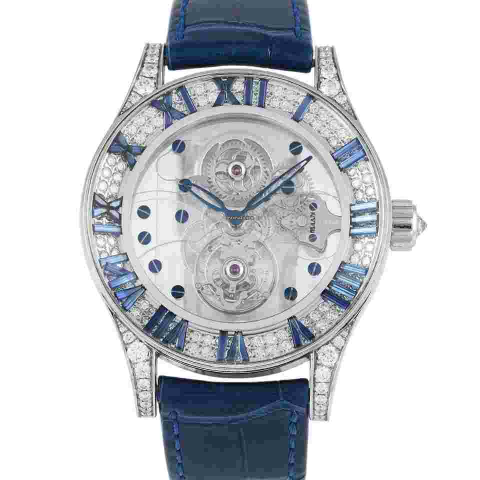 Corum Romvlvs
Tourbillon Billionaire Diamond and Sapphire Limited Edition Watch 372.743.69/0F83