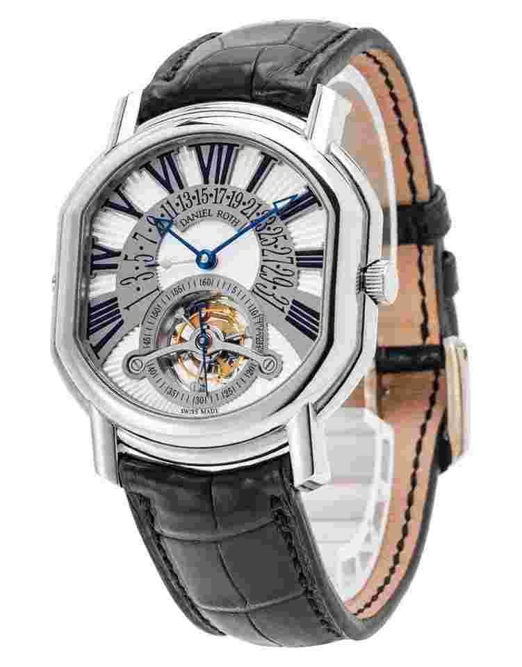 Daniel Roth
                           
                                 Masters Tourbillon Retrograde Date 18K White Gold Men's Watch