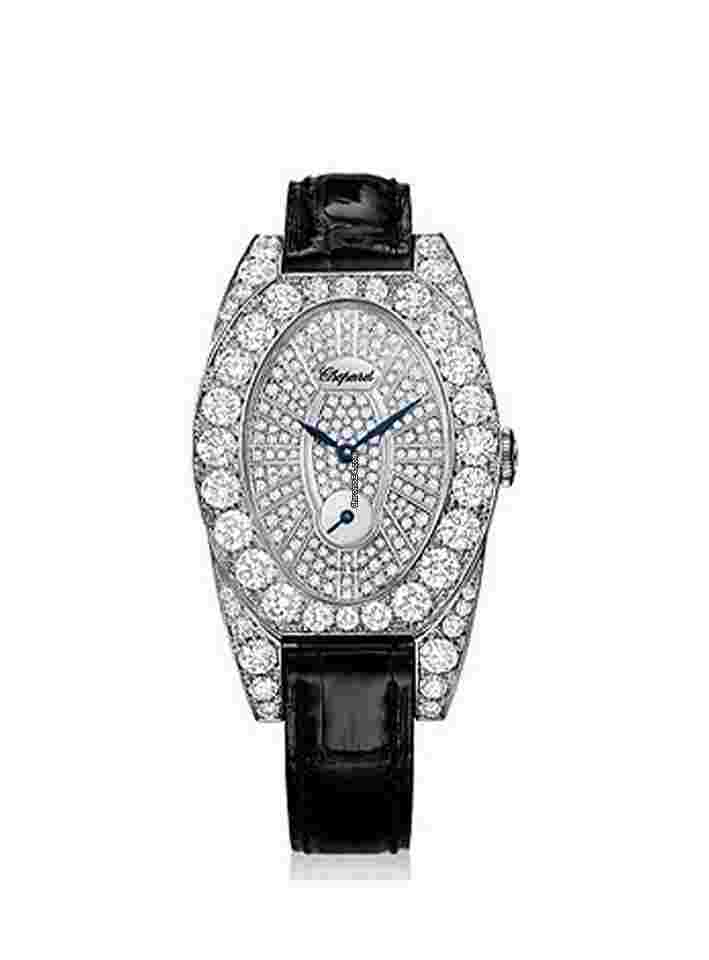 Chopard Classic
                           
                                 Cat Eye Small Seconds 18K White Gold & Diamonds Lady's Watch
