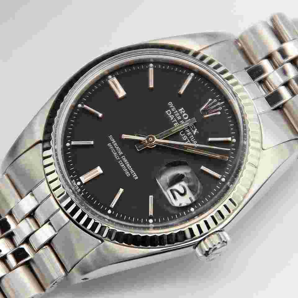 Rolex Datejust 36
ref. 1601 White Gold Bezel - Black Dial - Jubilee bracelet