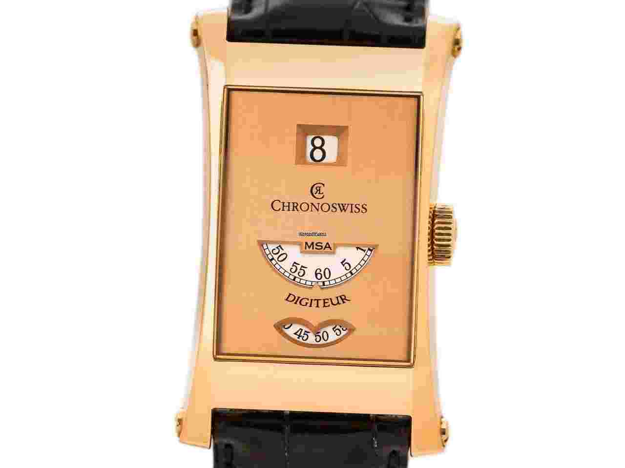 Chronoswiss
DIGITEUR Ref-CH1371R 18k Rose Gold Box Papers Lilited 99 Pieces Bj-2006 Excellent