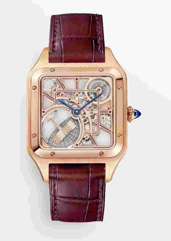 Cartier Santos Dumont
                           
                                 Skeleton Micro Rotor Automatic Rose Gold 31mm NEW UNWORN WHSA0030