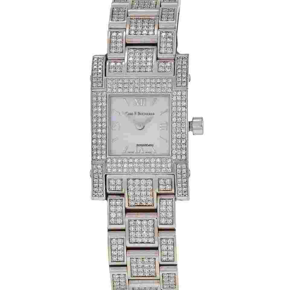 Carl F. Bucherer Pathos
18K White Gold Mother of Pearl and Diamond Bracelet Watch