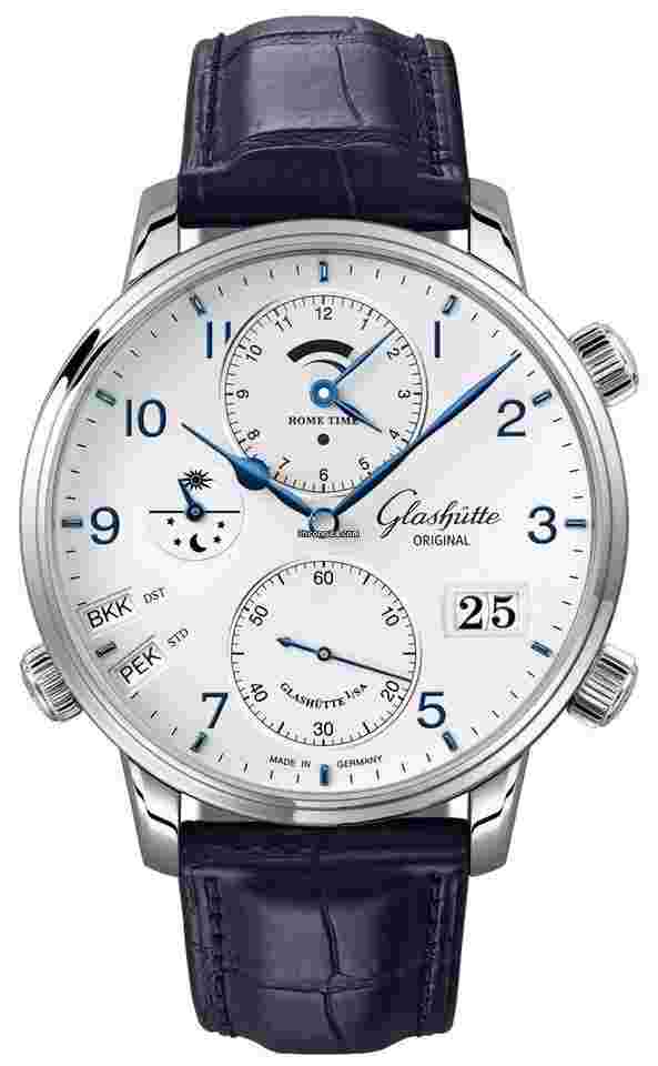 Glashütte Original Senator Cosmopolite
44mm Steel Men’s Watch 1-89-02-03-02-61