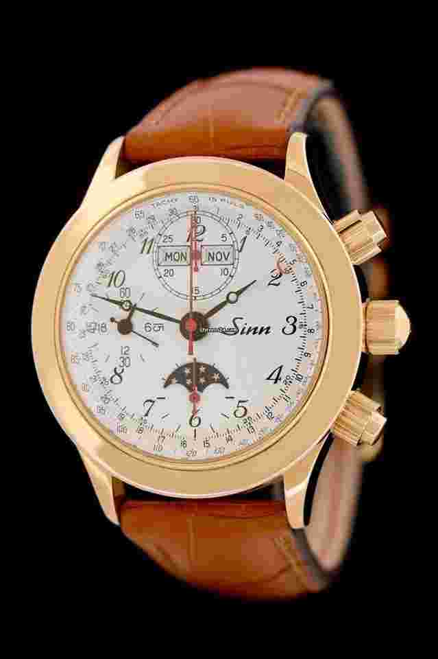 Sinn
Chronograph Vollkalender Mondphase - 6026Pl - Plaque - Valjoux 7751 - Automatik - 38,5mm