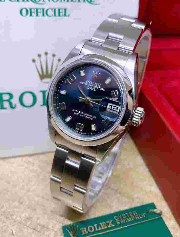 Rolex Oyster Perpetual Lady Date
Lady-Datejust 26mm 69160 Blue Dial B&P 1999 Serviced By Rolex in 2024