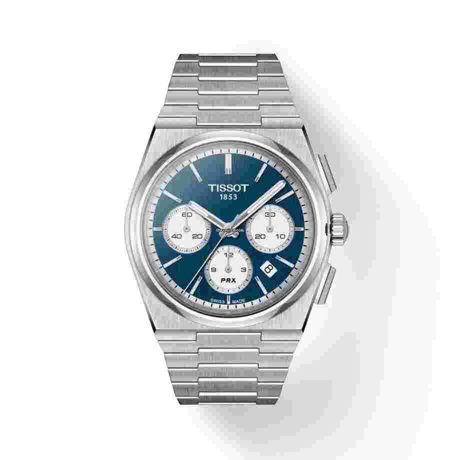 Tissot PRX
Blue Dial Chronograph Steel Bracelet Men's Watch T1374271104100