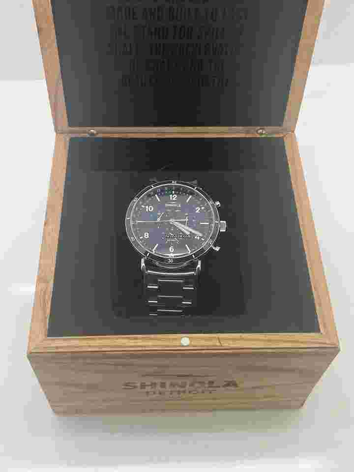 Shinola
                           
                                 The Canfield Sport Blue Dial Stainless Steel Watch 45mm S0120089890