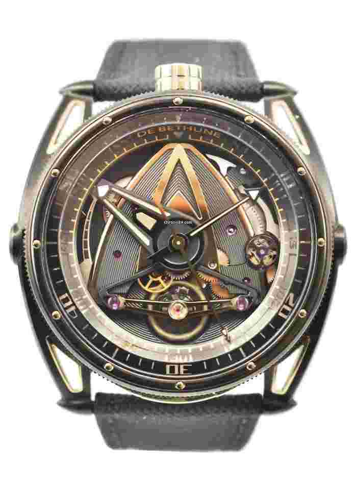 De Bethune DB28
GS Grand Bleu "John Player Special" in Zirconium Titanium and Stainless Steel on Black Fabric Strap with Openwork Dial