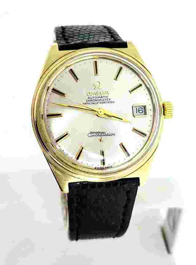 Omega Constellation
                           
                                 Vintage Solid 18k Gold OMEGA CONSTELLATION Automatic Watch Cal 564 168015 RARE
