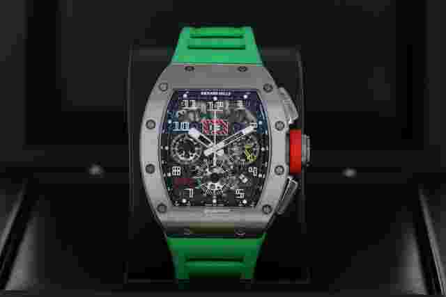 Richard Mille RM 011
                           
                                 Felipe Massa Edition Annual Calendar Chronograph Flyback Grade 5 Titanium Skeleton