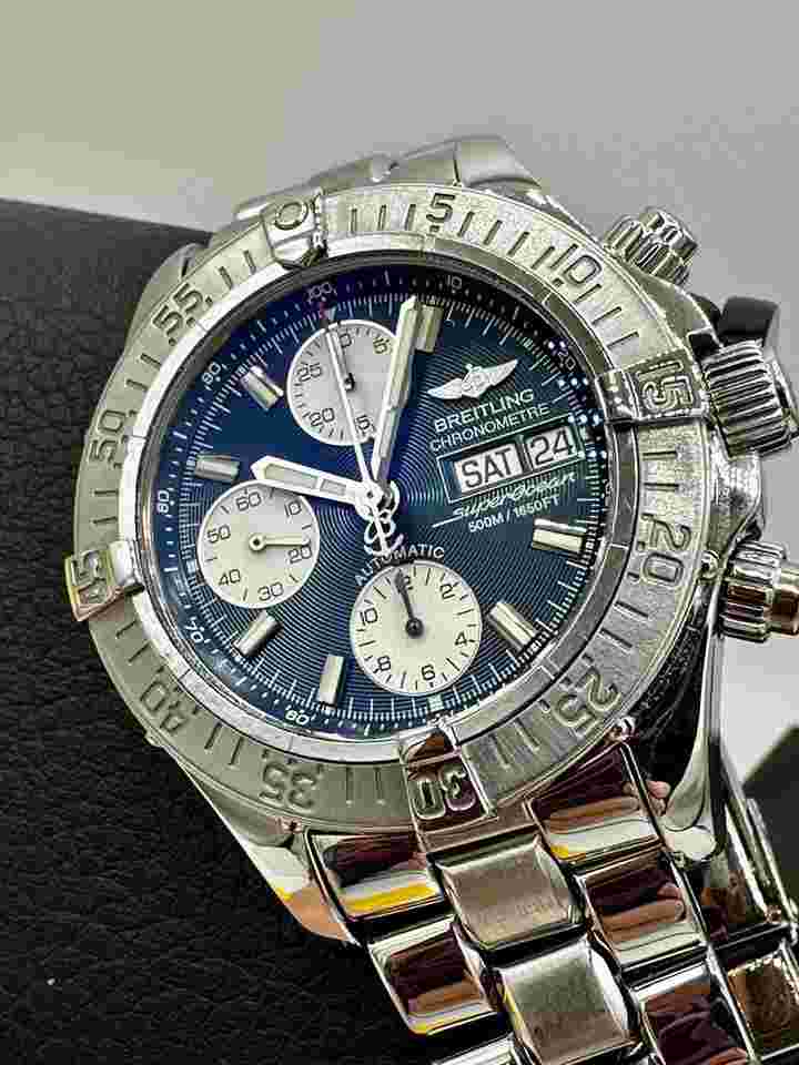 Breitling Superocean
                           
                                 Chronograph A13340 42mm Swiss Automatic Blue Panda Dial