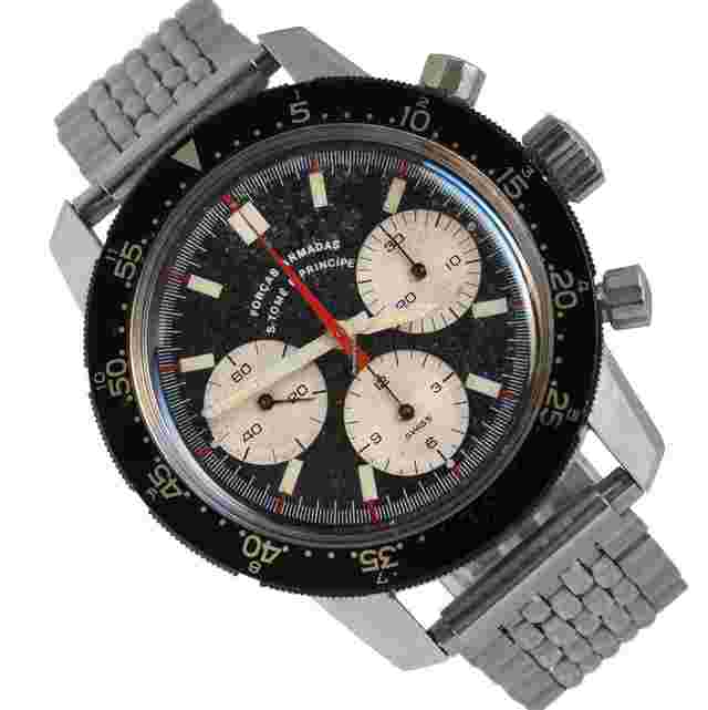Heuer
                           
                                 Leonidas Autavia Military 2446 by Forcas Armadas S. Tome e Principe 1970’s
